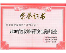2020年度发展探沂突出贡献企业